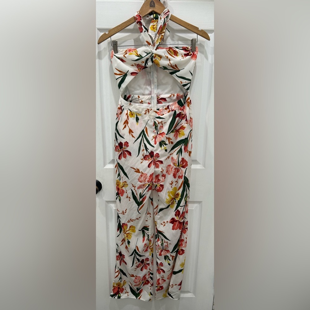 Hot Miami Styles Floral Jumpsuit size S